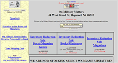 Desktop Screenshot of onmilitarymatters.com