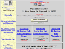 Tablet Screenshot of onmilitarymatters.com